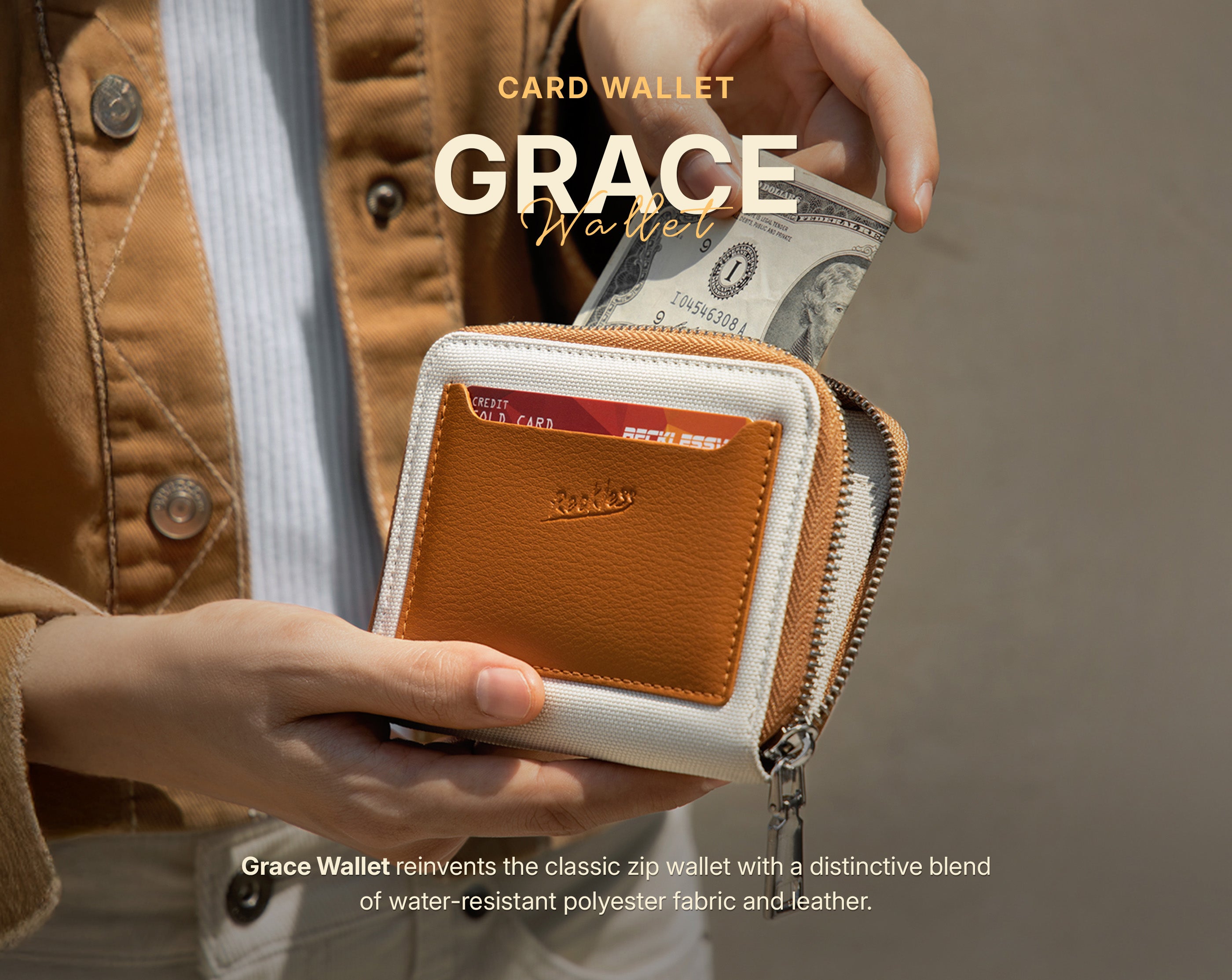 Grace Wallet - Zip Wallet - RecklessMy